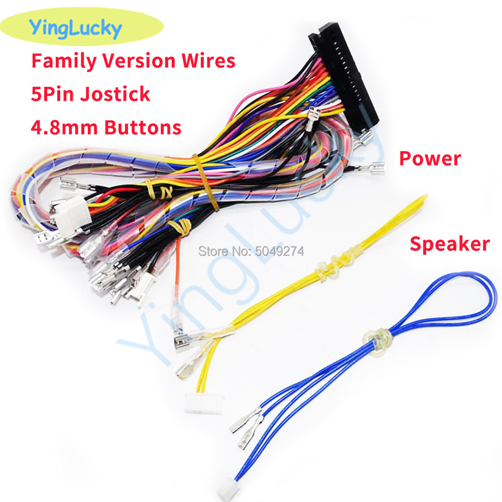 Board Game Path - ตู้40-Pin สายรัด Pandora กล่องครอบครัวสำหรับสายเคเบิลสำหรับ5pin Sanwa จอยสติ๊กและปุ่มแบบดันเกมอาเขตคอนโซล