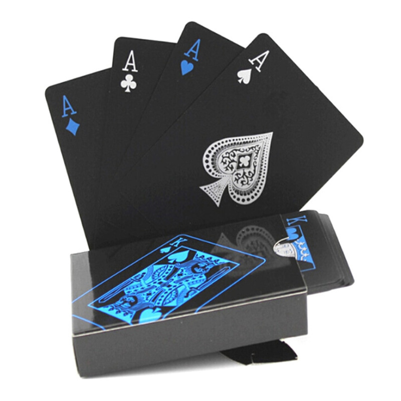 Board Game Viral - การ์ดเล่นพลาสติกสีดําสีฟ้าสีแดงสีเหลืองชุดไพ่ Magic Dmagic กันน้ํา Magic โป๊กเกอร์ของขวัญคอลเลกชัน