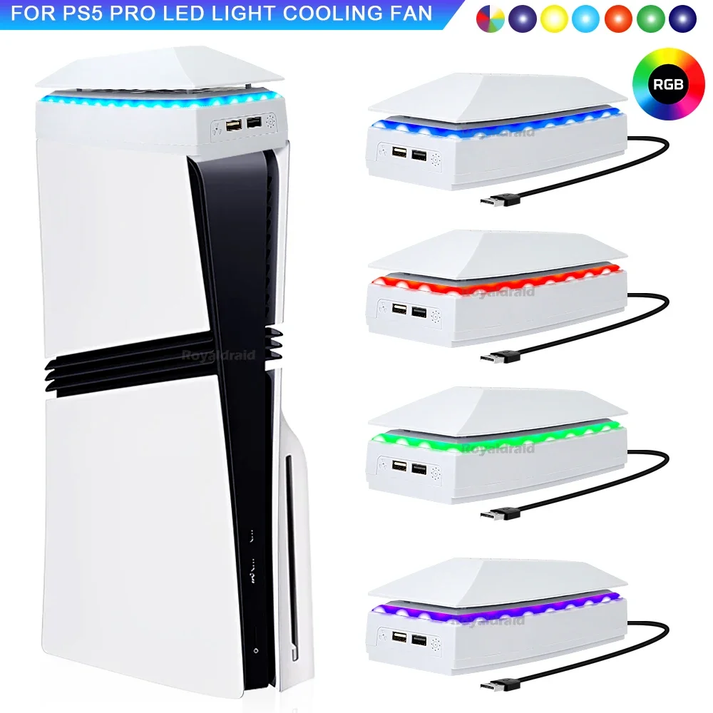 Board Game Heat - พัดลมระบายความร้อนด้านบนสำหรับ PS5 PRO ระบบระบายความร้อนด้านบน แท่นวางเกมกันฝุ่น พัดลมระบายความร้อน