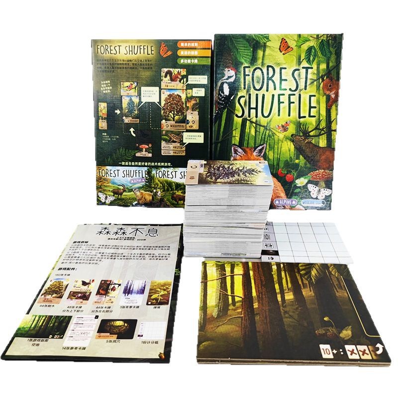 Board Game Heat - SHUFFLE ป่าที่ไม่มีที่สิ้นสุด เกมไพ่รวบรวมผู้เล่นหลายคน เกมกระดานเพื่อการพักผ่อนและความสนุกสนาน