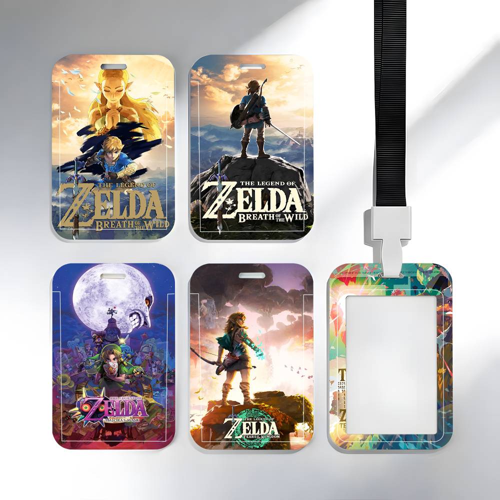 Board Game Zelda - Z-Zeldas-Game-Legend สายคล้องคอสำหรับใส่บัตร ที่ใส่บัตรนักเรียน สายคล้องคอสำหรับใส่บัตร อุปกรณ์ควบคุมการเข้าออก ของขวัญ