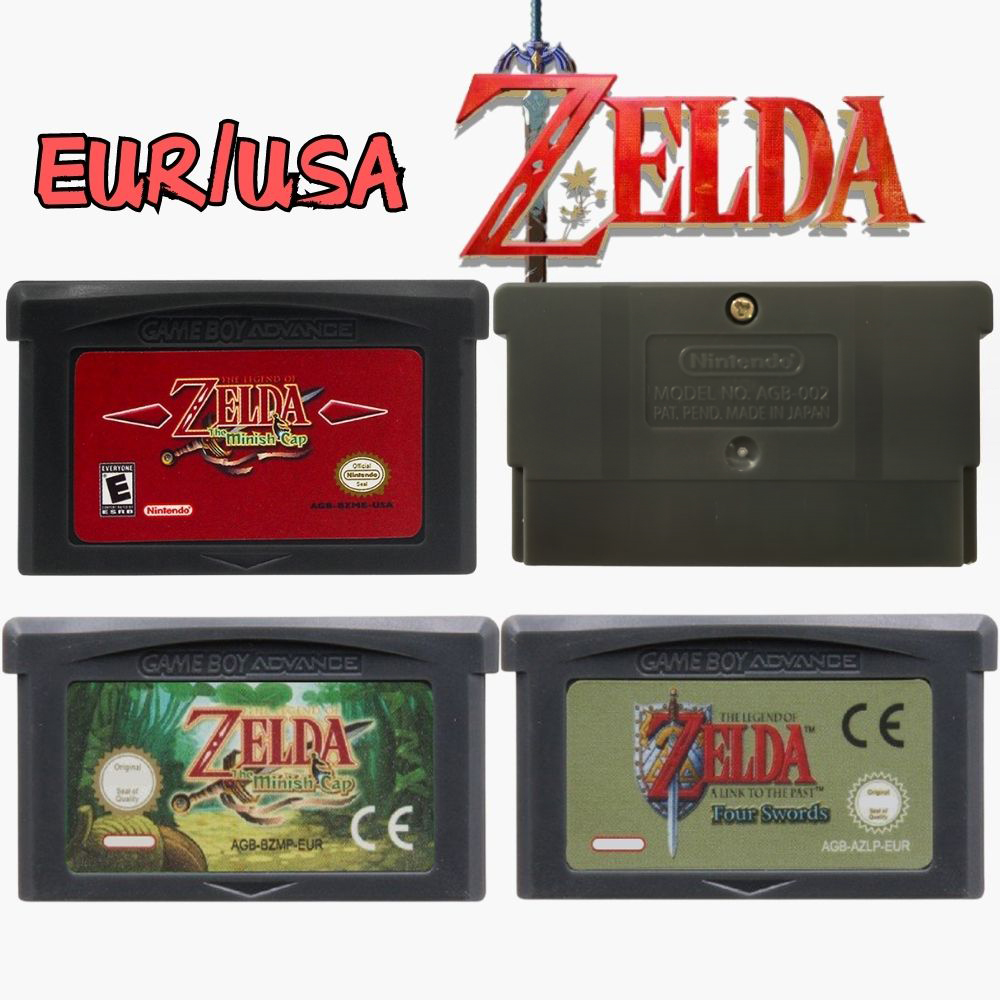 Board Game Zelda - เกมคาร์ทริดจ์ GBA รุ่นยอดนิยมจากอเมริกา/ยุโรป 32 บิต สำหรับเครื่องเล่นวิดีโอเกม