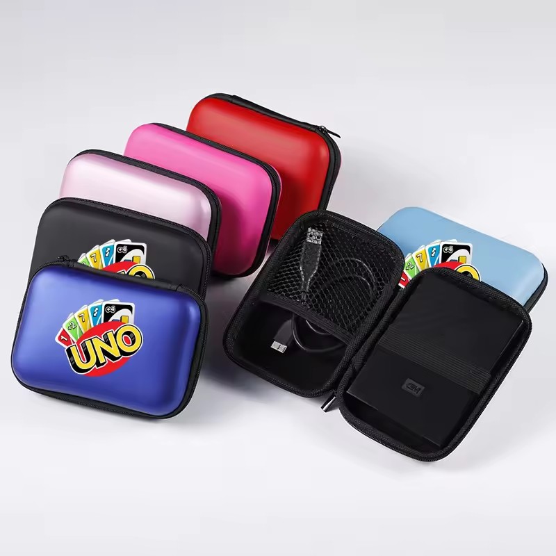 Cooperative Card Game - UNO Travel Zipper Box กล่องใส่การ์ดแฟนเอนเตอร์เทนเมนท์สำหรับเด็ก กระเป๋าเก็บของขนาดเล็ก
