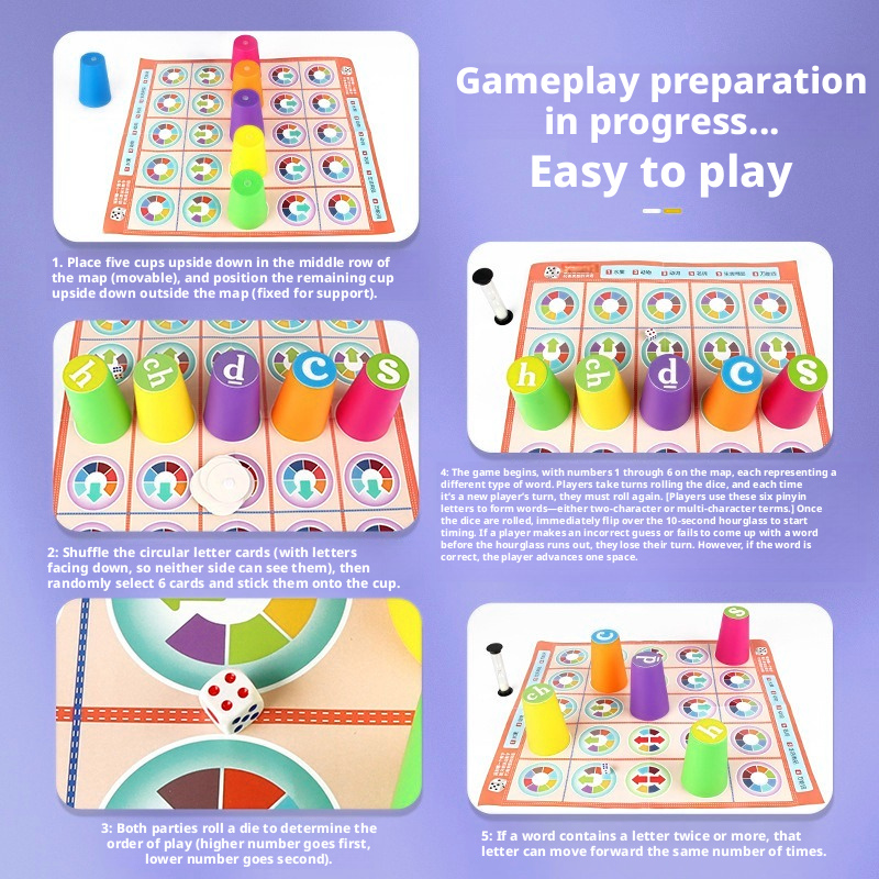 ของเล่นเกมจับคู่พินอินจีนสำหรั - Board Game Heat บทวิจารณ์และราคา