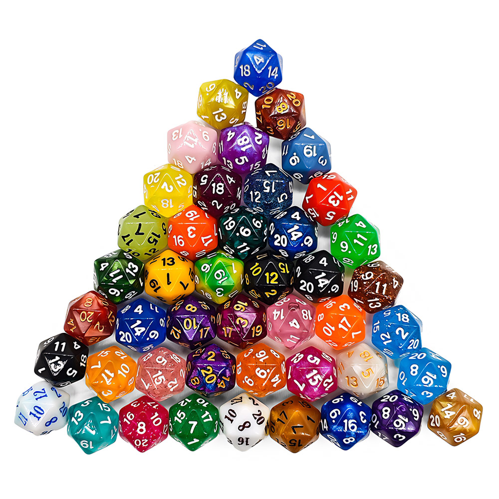 60 ชิ้นหลายด้าน Dices ผสมสีร้อ - Board Game Heat บทวิจารณ์และราคา