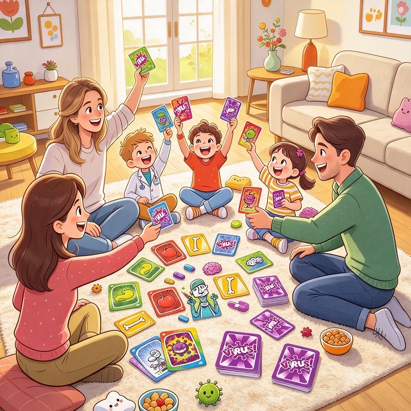 ชุดเกมการ์ดกลยุทธ์สำหรับครอบคร - Board Game Viral บทวิจารณ์และราคา